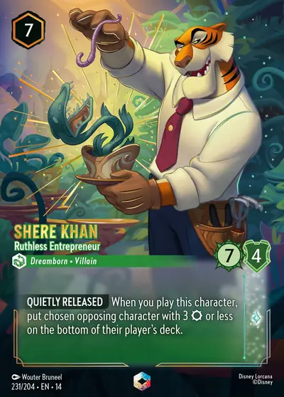 Shere Khan – Ruthless Entrepreneur – Disney Lorcana 卡牌圖片