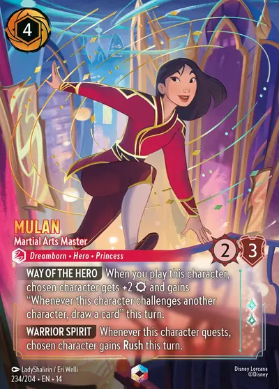 Mulan – Martial Arts Master – Disney Lorcana 卡牌圖片