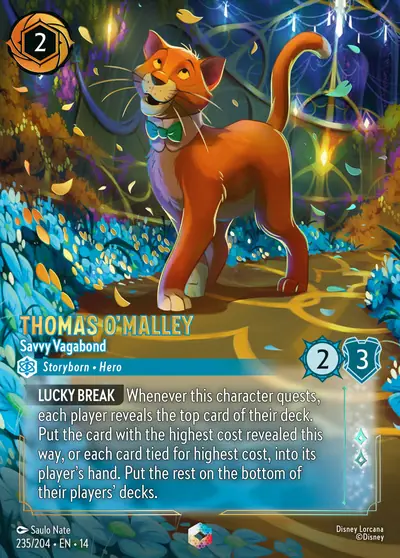 Thomas O'Malley – Savvy Vagabond – Disney Lorcana 卡牌圖片