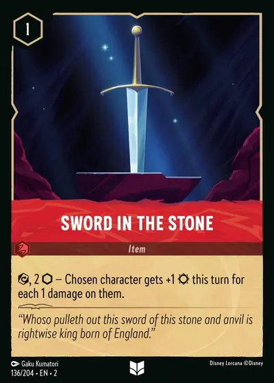 Sword in the Stone – Disney Lorcana 卡牌圖片