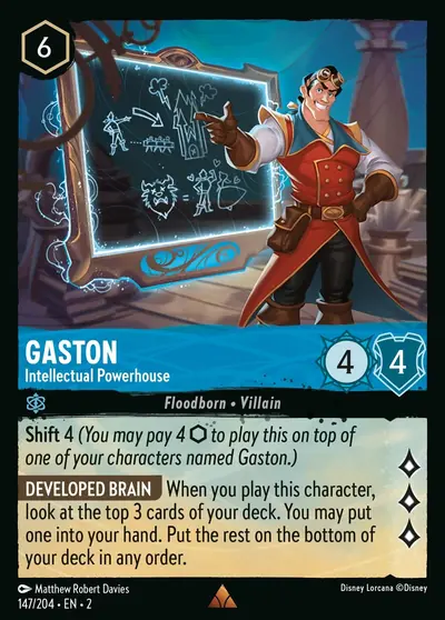 Gaston – Intellectual Powerhouse – Disney Lorcana 卡牌圖片