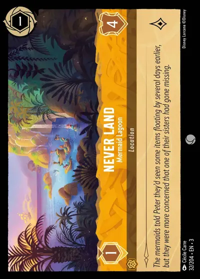 Never Land – Mermaid Lagoon – Disney Lorcana 卡牌圖片