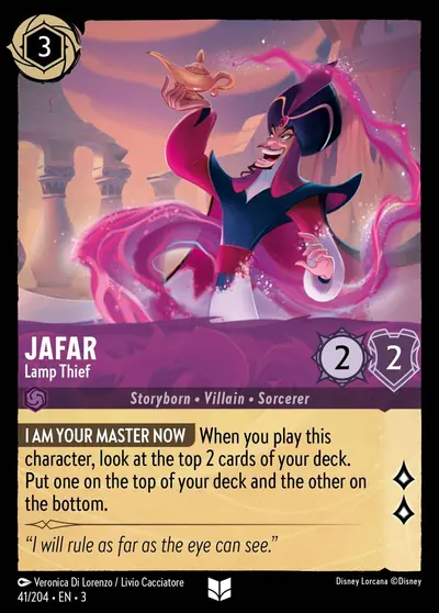 Jafar – Lamp Thief – Disney Lorcana 卡牌圖片