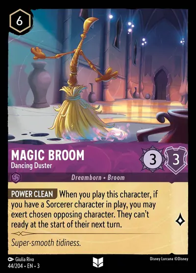 Magic Broom – Dancing Duster – Disney Lorcana 卡牌圖片