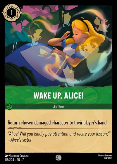 Wake Up, Alice! – Disney Lorcana 卡牌圖片