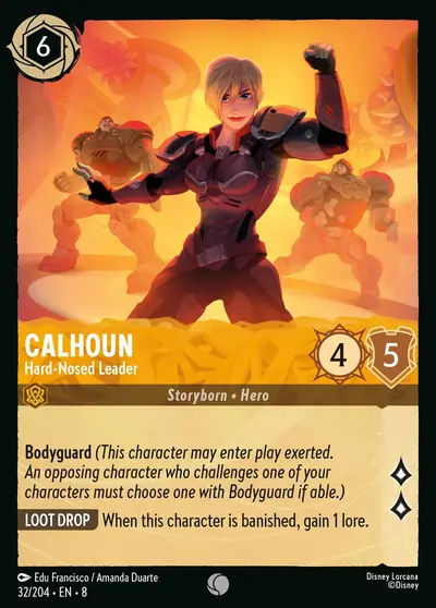 Calhoun – Hard-Nosed Leader – Disney Lorcana 卡牌圖片