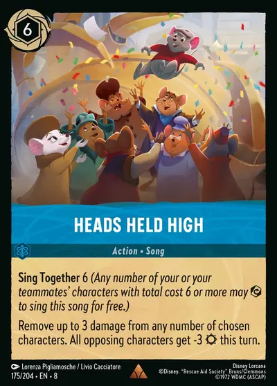 Heads Held High – Disney Lorcana 卡牌圖片
