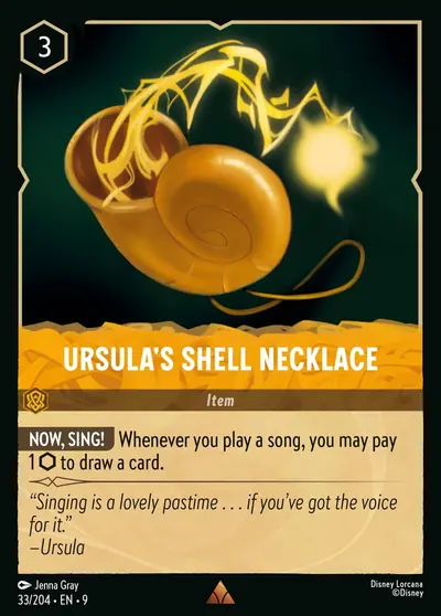 Ursula's Shell Necklace – Disney Lorcana 卡牌圖片